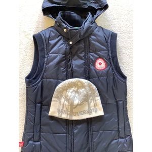 Hudson Bay Olympic Wear: Puffer Vest and Toque